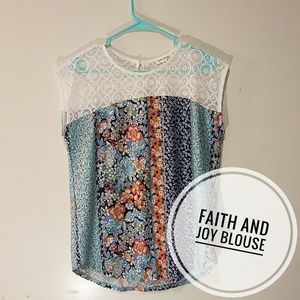 Faith and Joy Floral Blouse